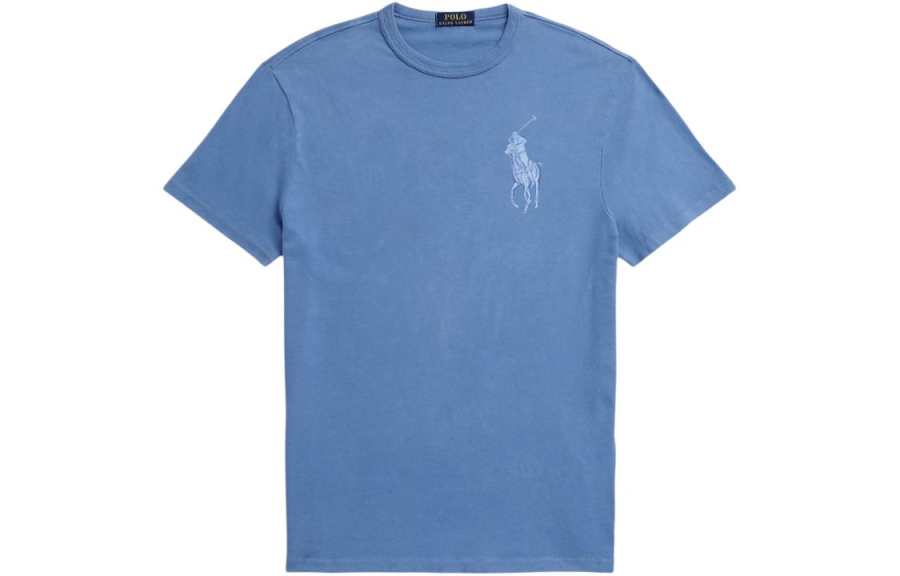 Polo Ralph Lauren Big Pony T Shirt Classic Version Men's Blue
