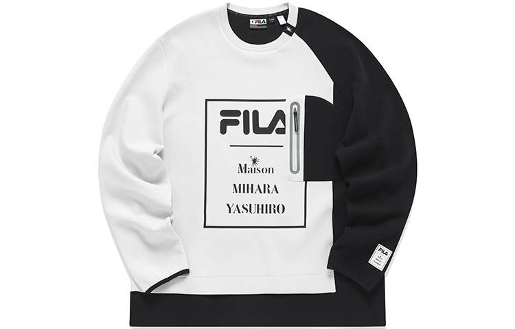 FILA MIHARA YASUHIRO Collaboration Collection Sweatshirts Men's Antelope Aries Crew Neck Moderate Regular
