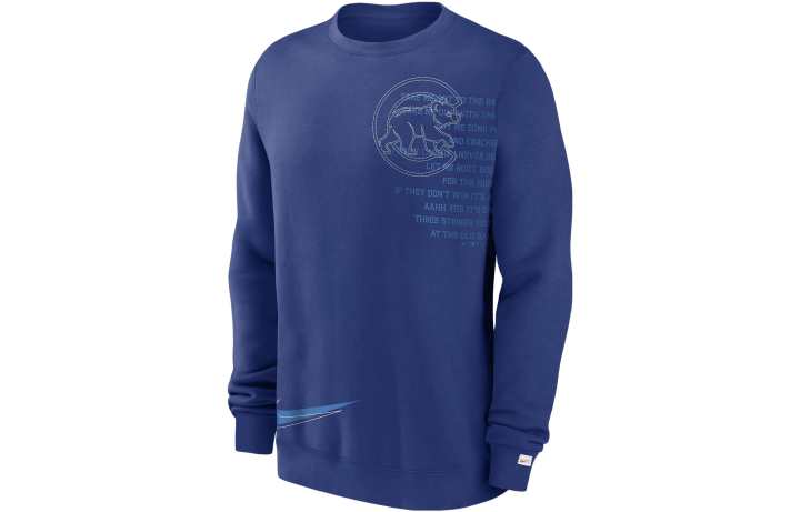 Nike Nike Sweatshirts Men's Blue Crew Neck Moderate Regular
