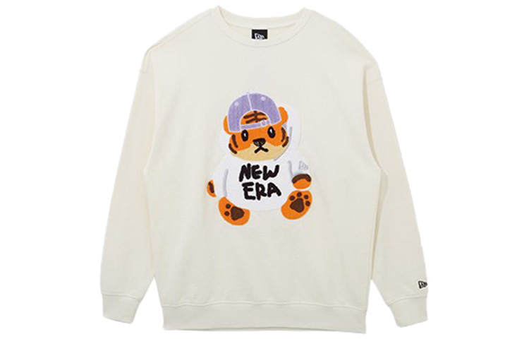 New Era Sweatshirts Unisex Ivory White Crew Neck Moderate Regular