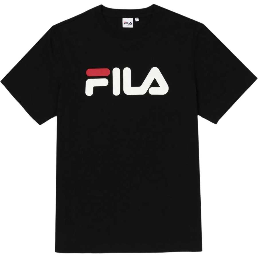 FILA T Shirts Unisex Black Crew Neck Moderate