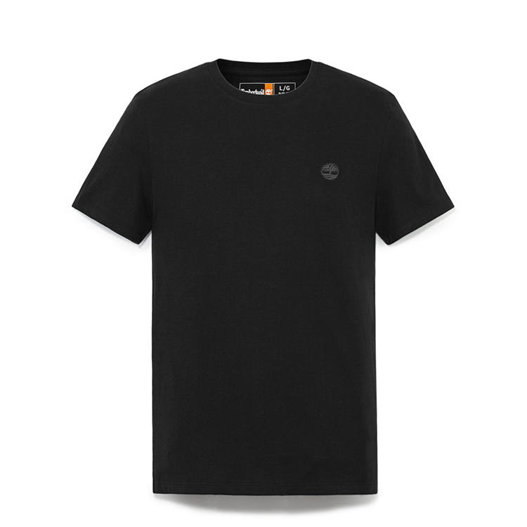 Timberland T Shirts Men's Black Crew Neck