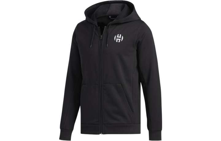 Adidas Adidas Sweatshirts Men's Black Hooded Moderate Cardigan