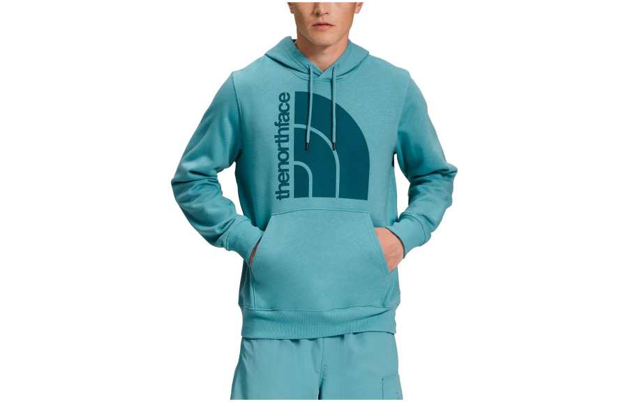 THE NORTH FACE Sweatshirts Men's Blue Coral Hooded Moderate Regular