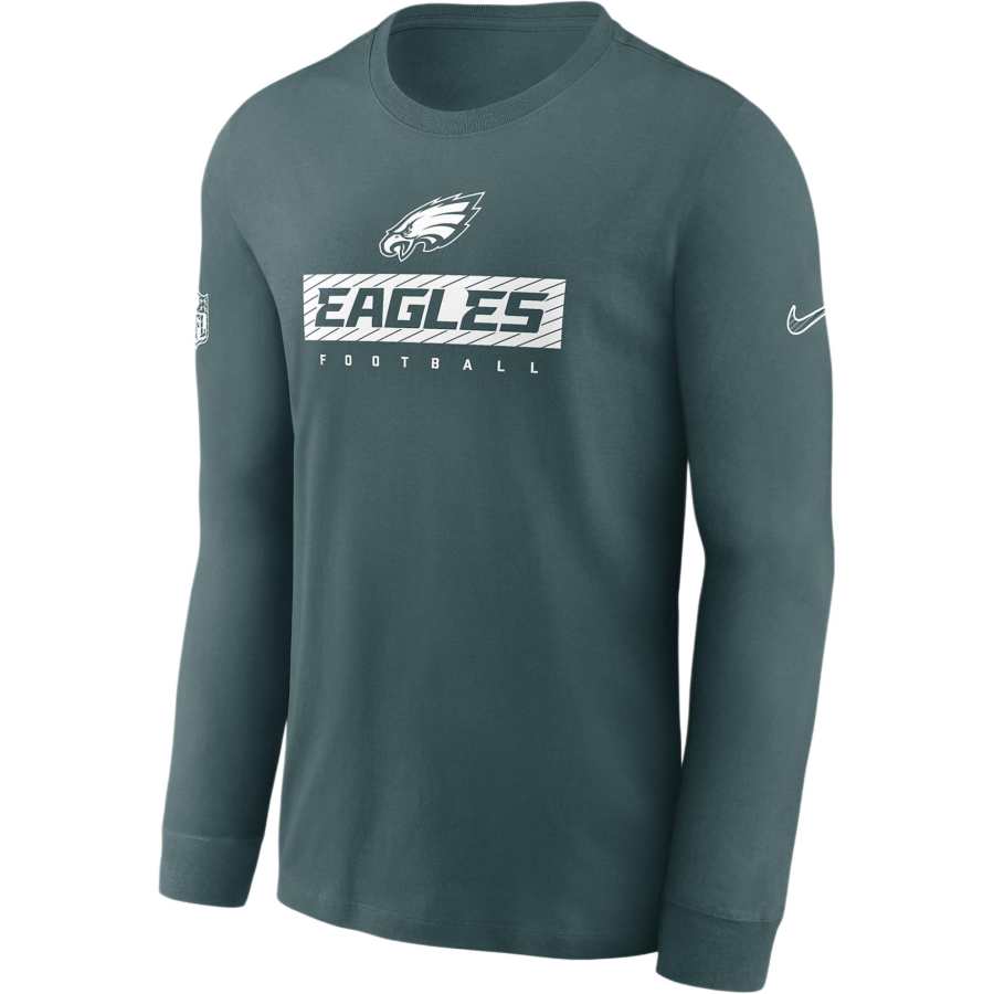 Nike Nike Philadelphia Eagles Sideline Team Issue Men's Nike Dri-FIT Nfl Long-Sleeve T-Shirt