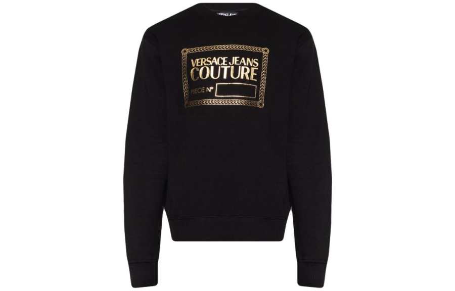 VERSACE JEANS COUTURE 【Previous Season】logo-print crew neck sweatshirt
