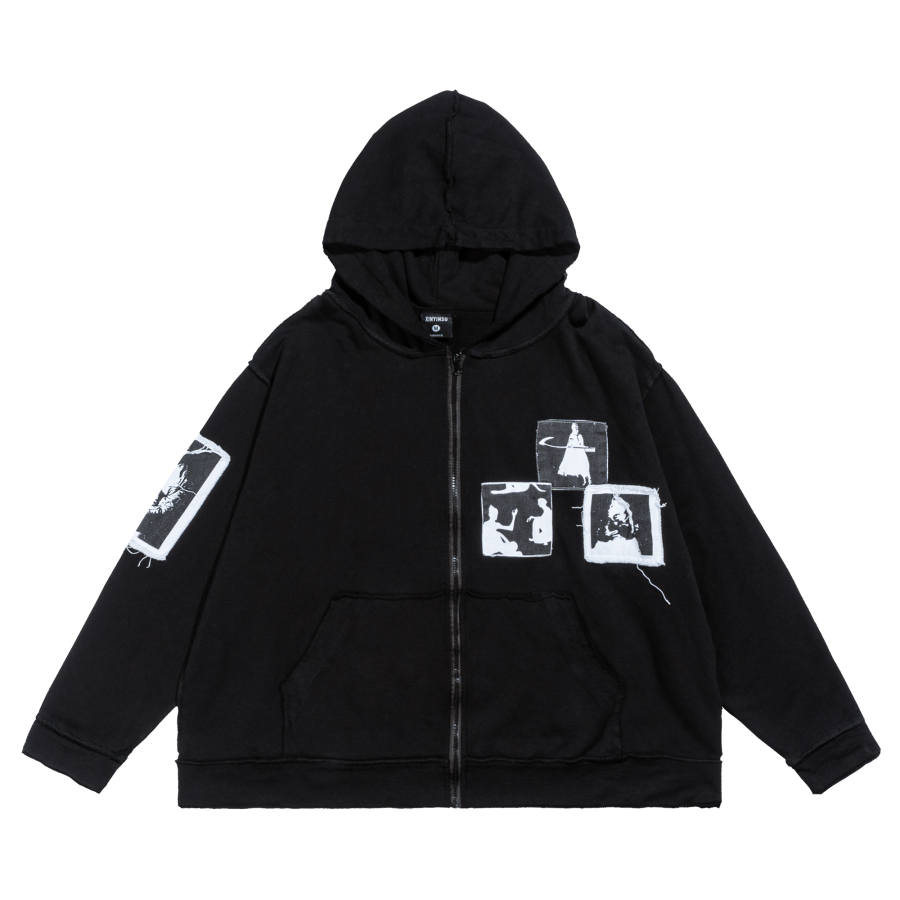 XINYINSU Sweatshirts Unisex Hooded Moderate Cardigan