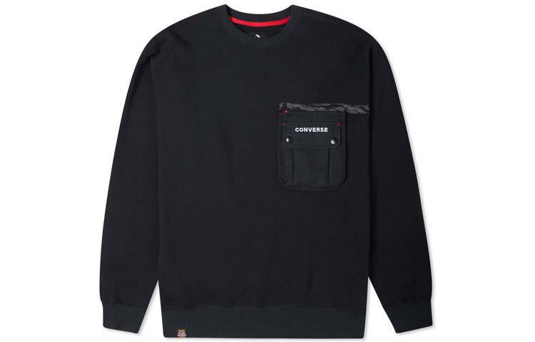 Converse Converse New Year Series CrewNeck Pullover Sweatshirt Dark Black