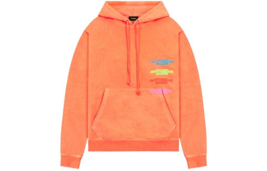 WE11DONE WE11DONE Sweatshirts Unisex Orange Hooded Moderate Regular