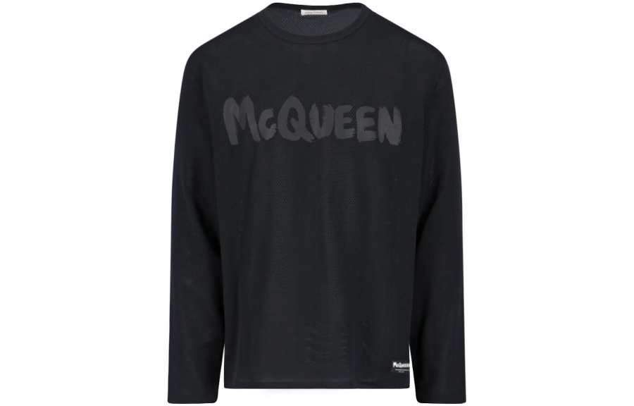 Alexander McQueen Long-Sleeved Crewneck T-Shirt
