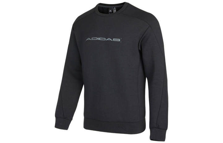 Adidas Adidas Sweatshirts Men's Black Crew Neck Moderate Regular