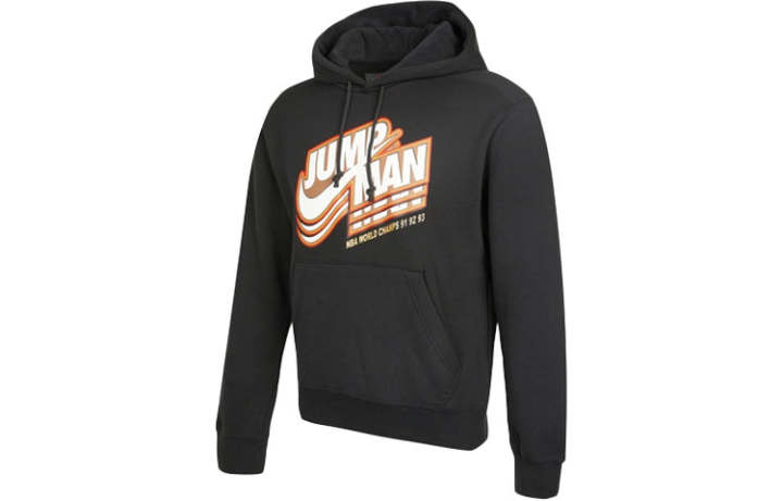 Jordan Jordan Sweatshirts Men's Black Hooded Thickened Regular