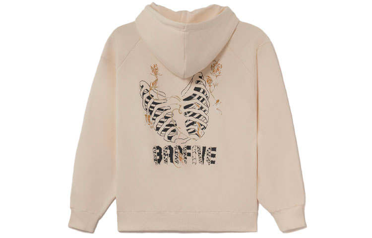 Li-Ning Li Ning Sweatshirts Unisex Matte Ecru Hooded Moderate Regular