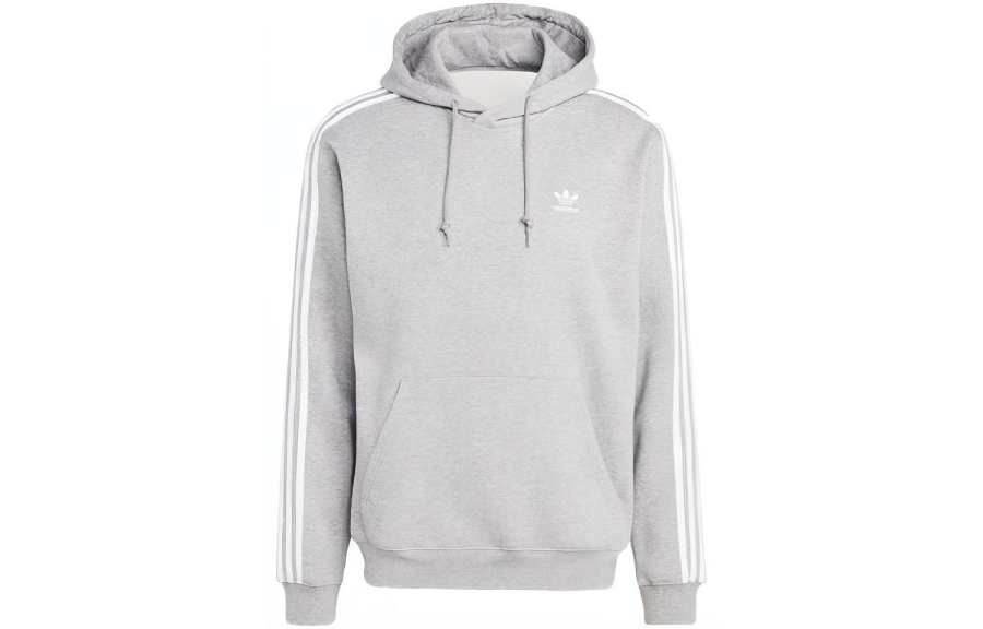 Adidas Originals 3 Stripes Adicolor Classics Hoodi Sweatshirt Men's Gray
