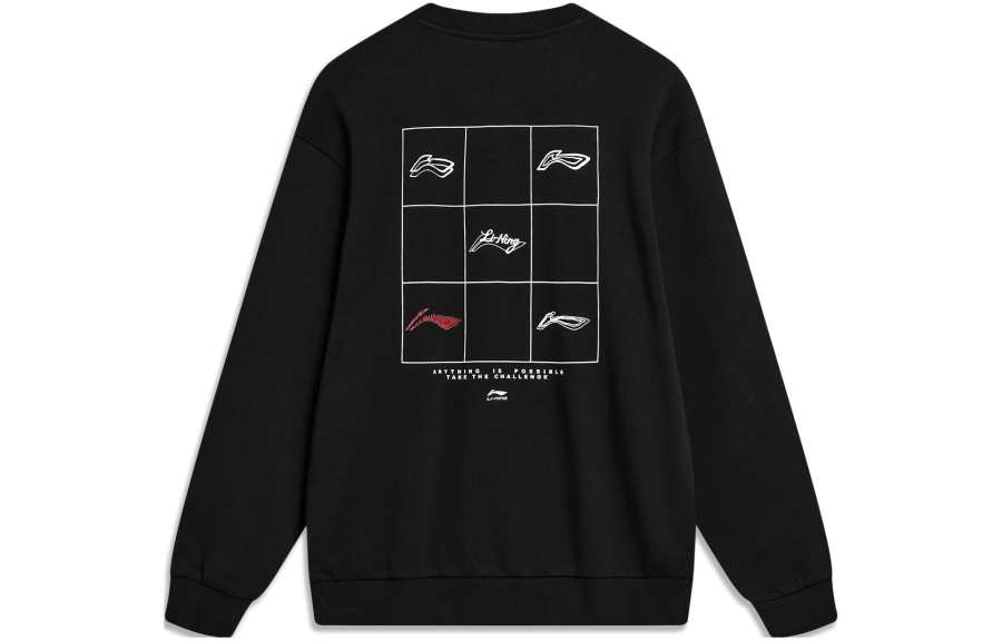 Li-Ning Li Ning Sports Fashion Collection Sweatshirt Unisex Black