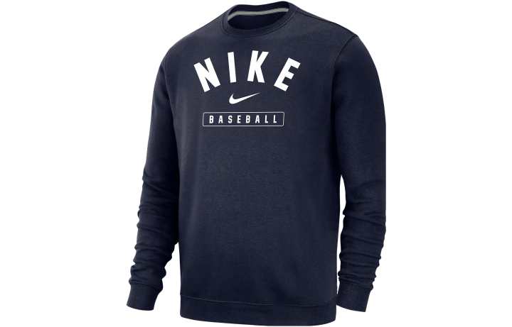Nike Nike Sweatshirts Men's Navy Blue Crew Neck Moderate Regular