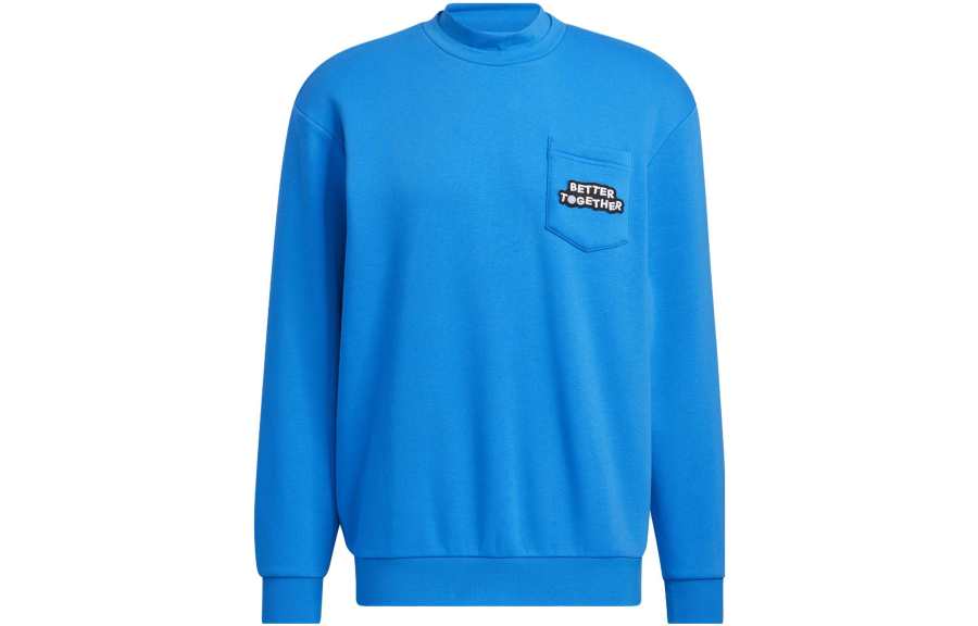 Adidas Adidas Sweatshirts Unisex Blue Crew Neck Moderate Other