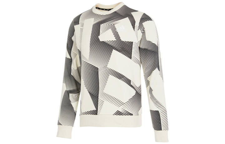 Adidas Adidas Sweatshirts Men's White Crew Neck Moderate Regular