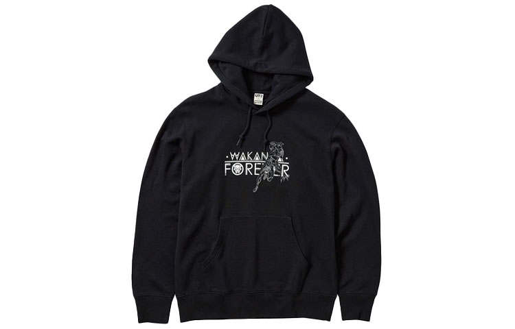 UNIQLO Sweatshirts Unisex Black Hooded Moderate Regular