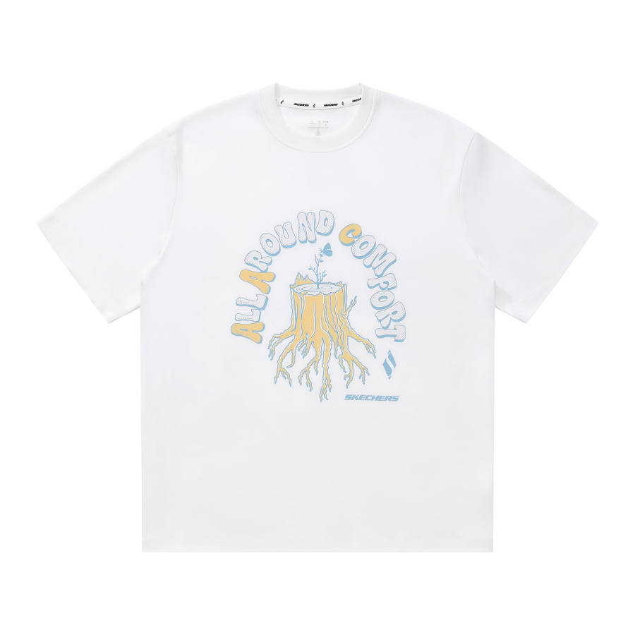 Skechers Elegant Diamond Collection T Shirt Unisex Bright White
