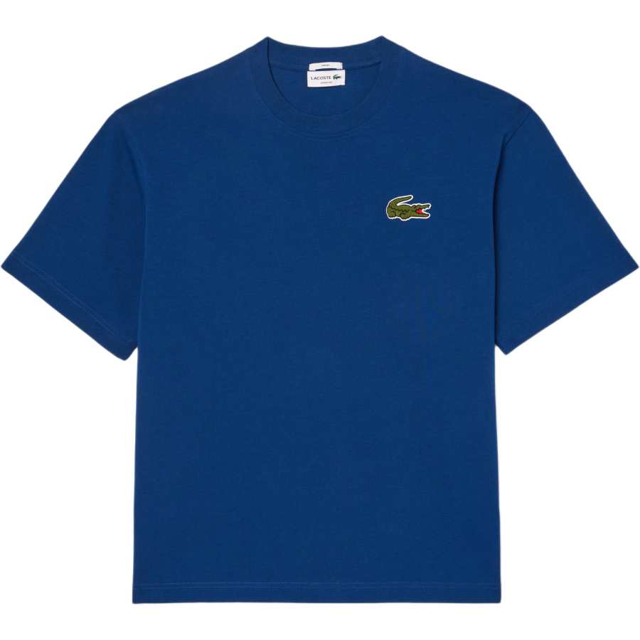 LACOSTE Loose Fit Heavy Badge T Shirt