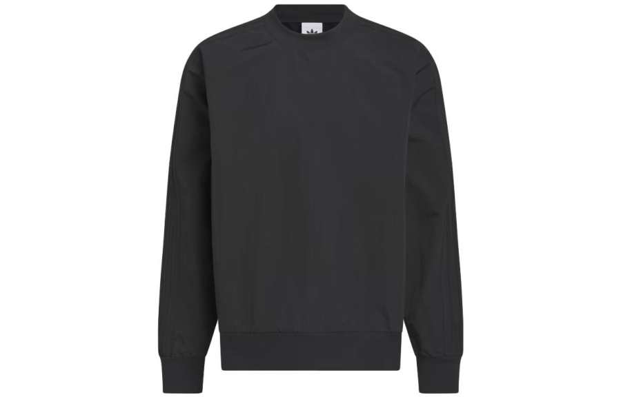 Adidas Originals Sweatshirts Unisex Black Crew Neck Moderate