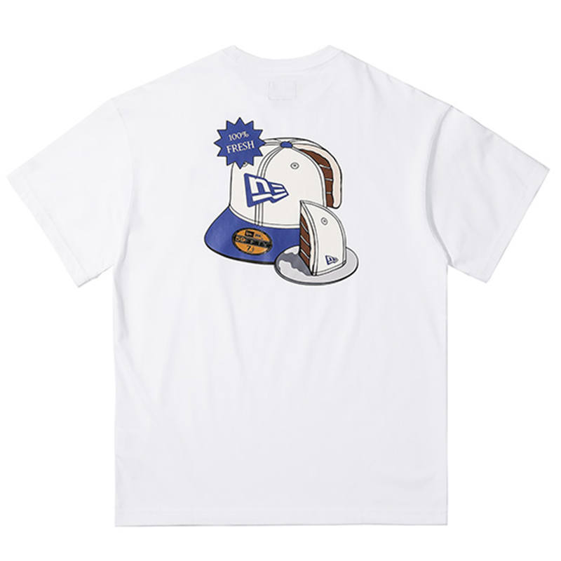 New Era T Shirts Unisex White Crew Neck Moderate