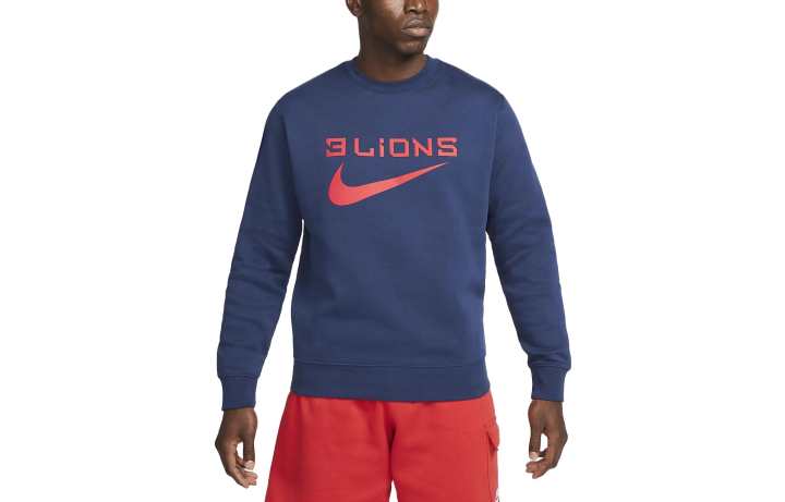 Nike Nike Sweatshirts Men's Navy Blue Crew Neck Moderate Other