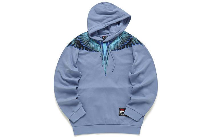 FILA FUSION Marcelo Burlon Collaboration Collection Sweatshirt Unisex Light Moonlight Blue