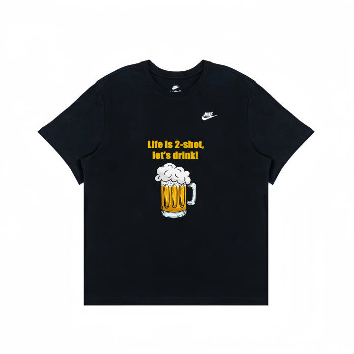 Nike Nike T Shirts Unisex Black Crew Neck Moderate Straight Fit