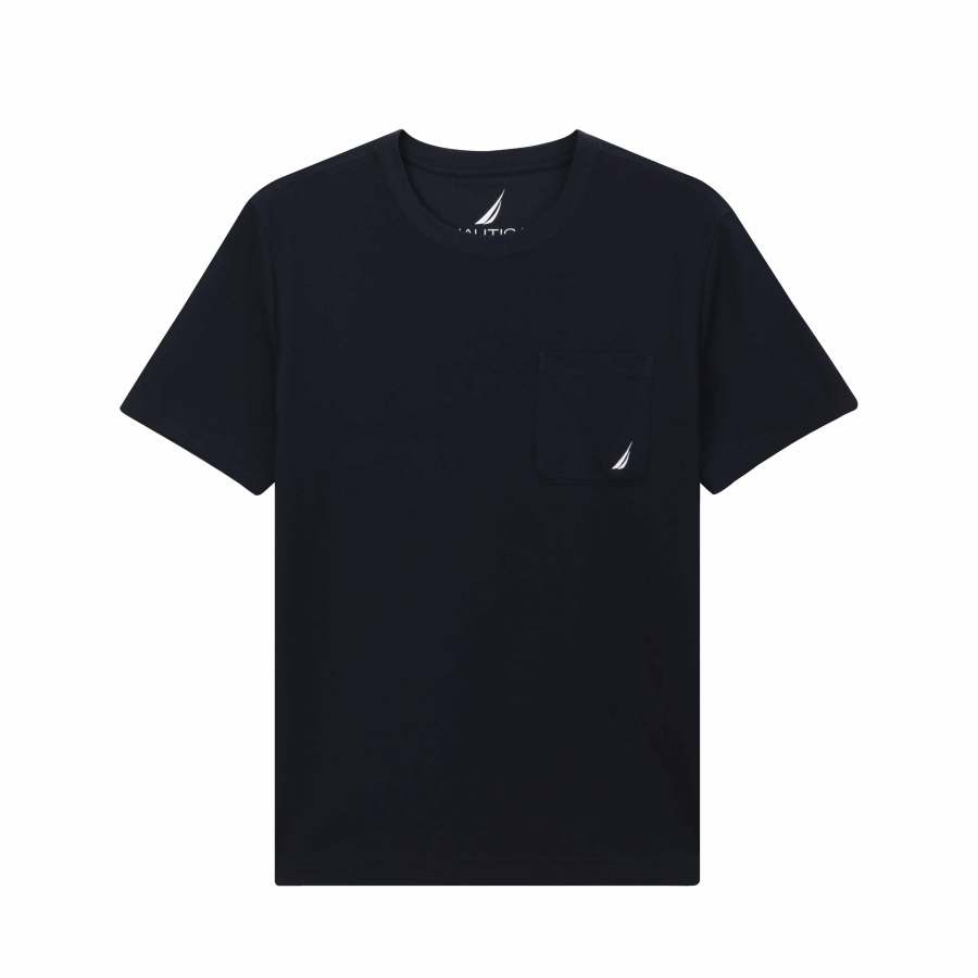 NAUTICA T Shirts Men's Crew Neck Moderate Straight Fit