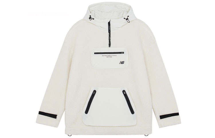 New Balance New Balance Sports Life Collection Sweatshirt Unisex Ivory White Couple's