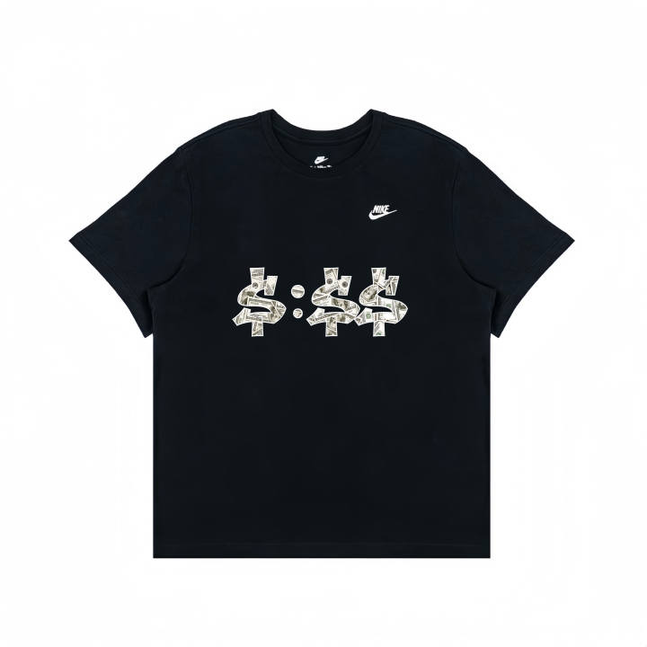 Nike Nike T Shirts Unisex Black Crew Neck Moderate Straight Fit