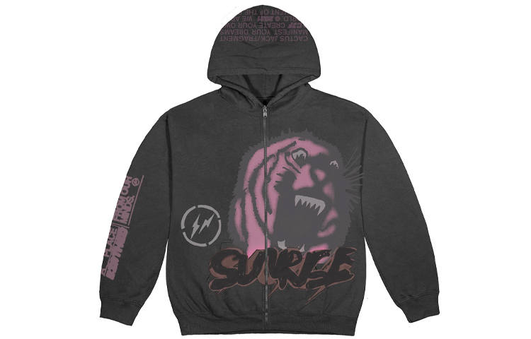 Travis Scott Cactus Jack For Fragment Sunrise Zip Up Hoodie