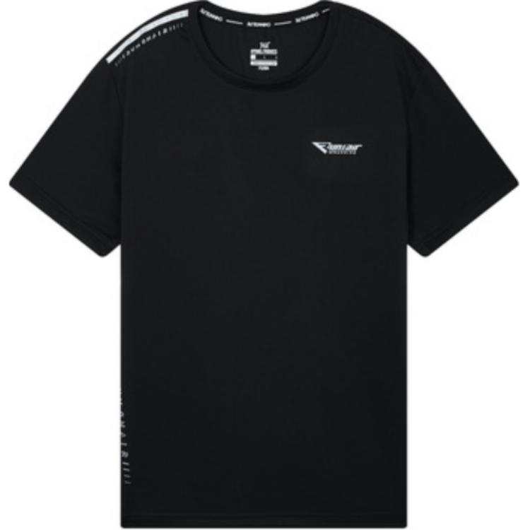361° T Shirts Men's Black Crew Neck Moderate Straight Fit