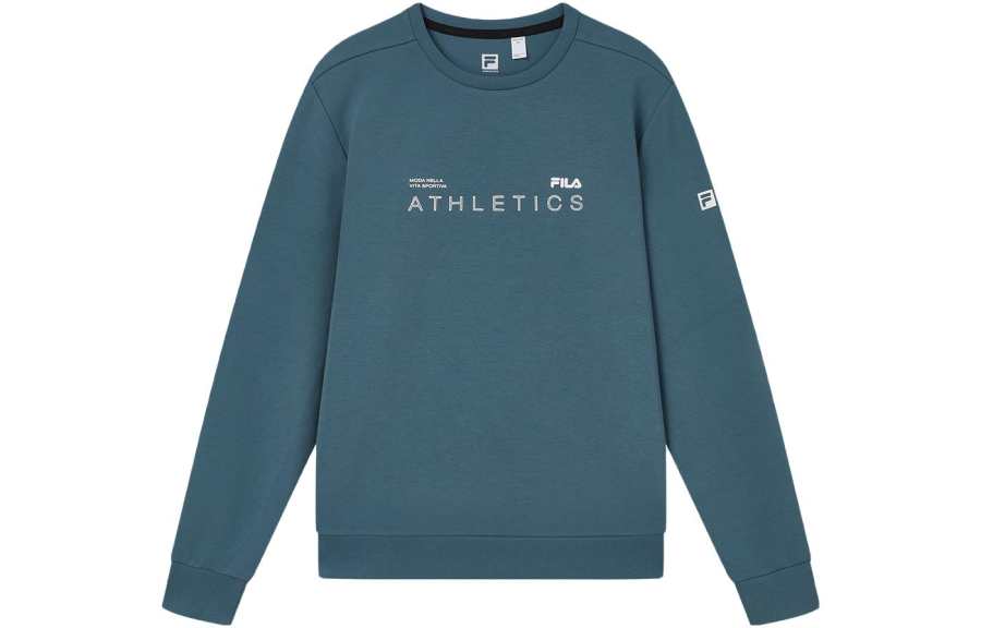 FILA Sweatshirts Men's Tea Blue Crew Neck Moderate Regular