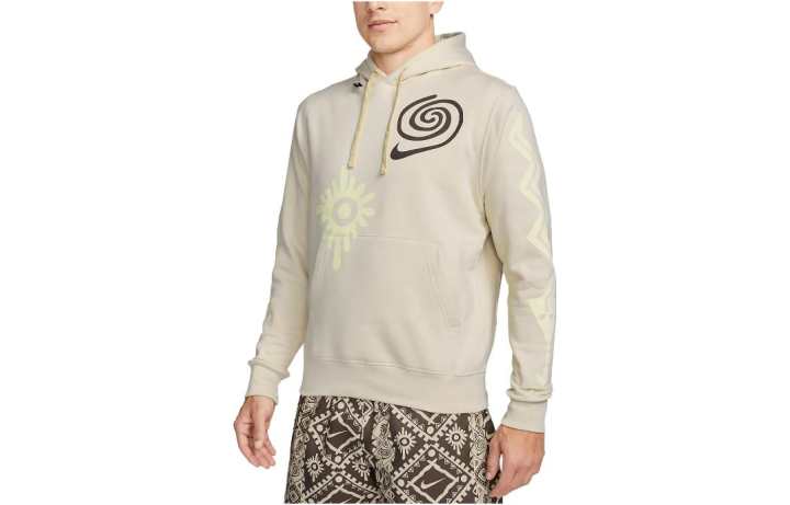 Nike Nike Sweatshirts Men's Khaki Hooded Moderate Other