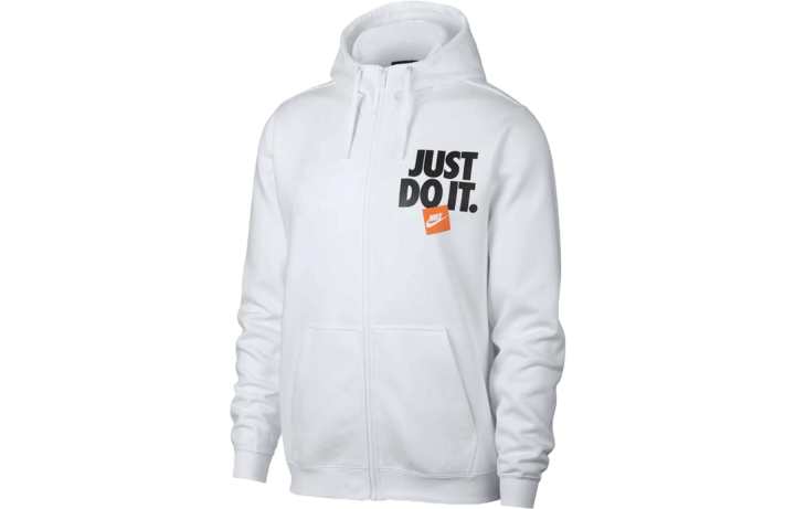 Nike Nike Sweatshirts Men's White Hooded Moderate Regular