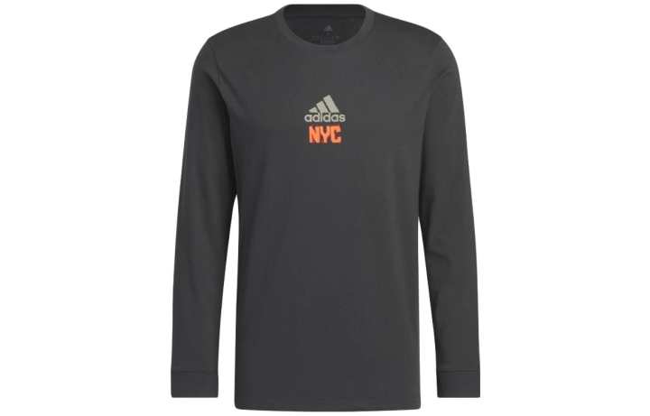 Adidas Adidas Sweatshirts Men's Charcoal Gray Crew Neck Moderate Regular