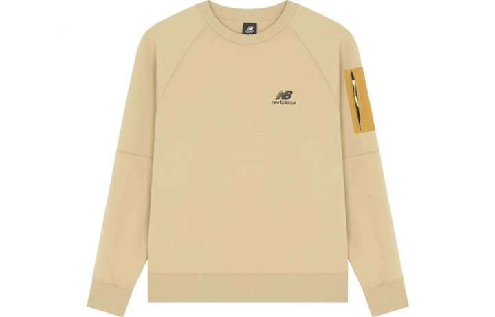 New Balance New Balance Sweatshirts Men's Yellow Crew Neck Moderate Regular