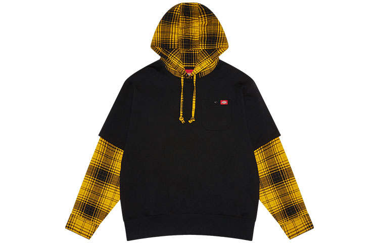 Dickies Sweatshirts Men's Black Hooded Moderate Mock Two Piece