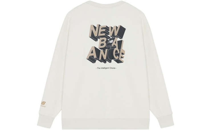 New Balance New Balance Sweatshirts Men's White Crew Neck Moderate Regular