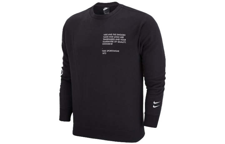 Nike Nike Sweatshirts Unisex Black Crew Neck Moderate Regular