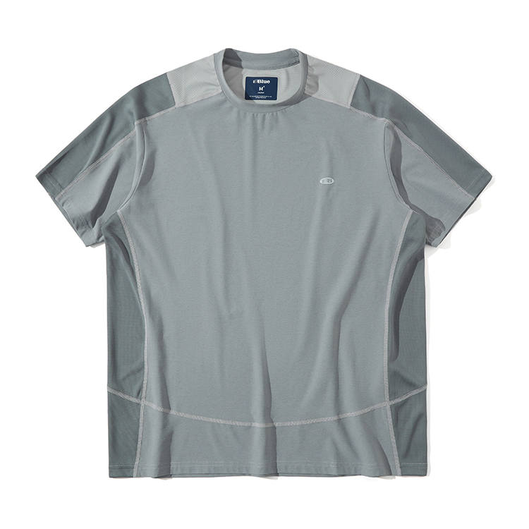 NOTHOMME BLUE T Shirts Unisex Crew Neck Moderate Straight Fit