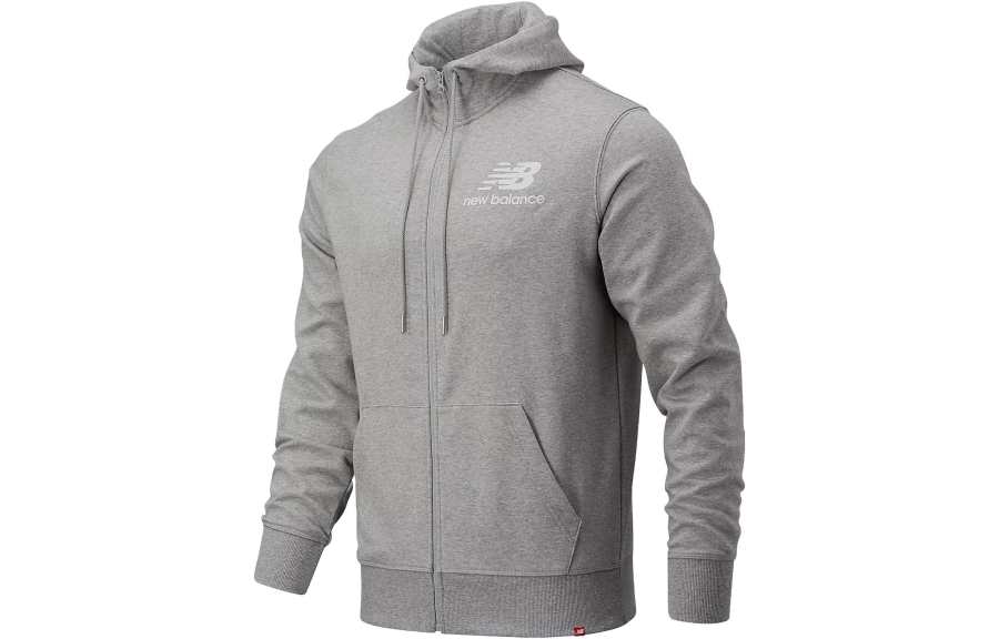 New Balance New Balance Sweatshirts Men's Gray Hooded Moderate Regular