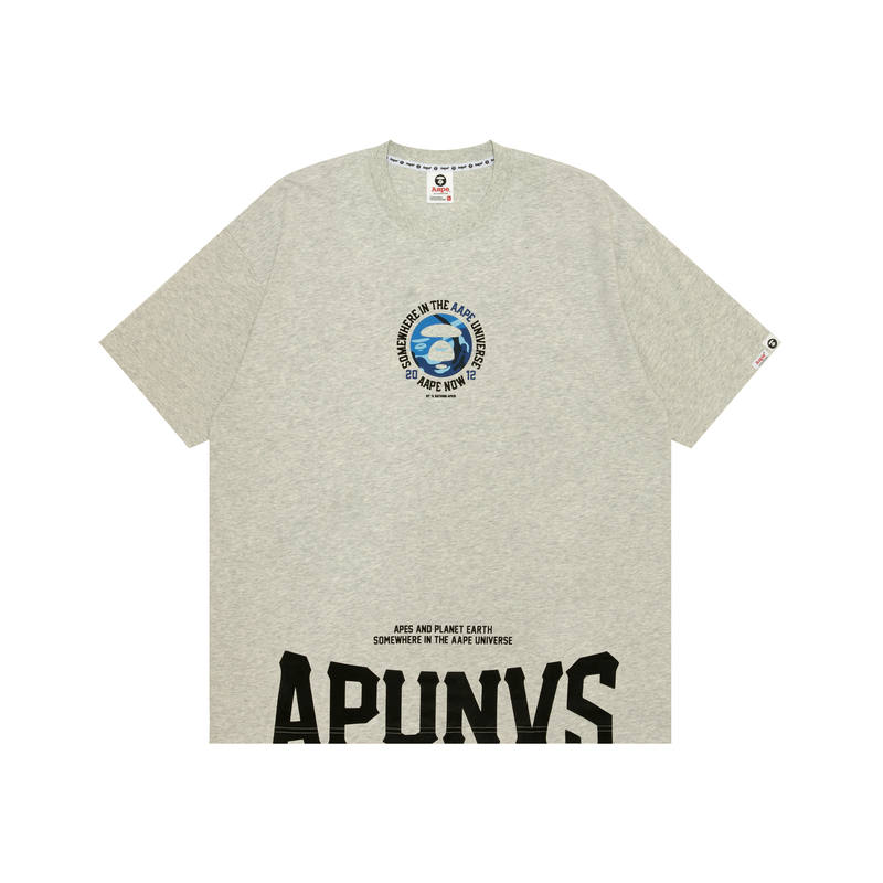 Aape By *A Bathing APE® Logo Print Cotton T shirt