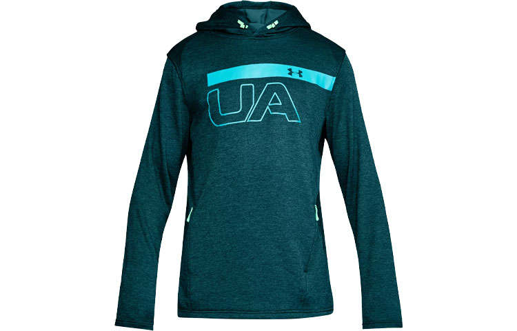 Under Armour Under Armour Tech Sweatshirts Men's Blue Hooded Moderate Regular