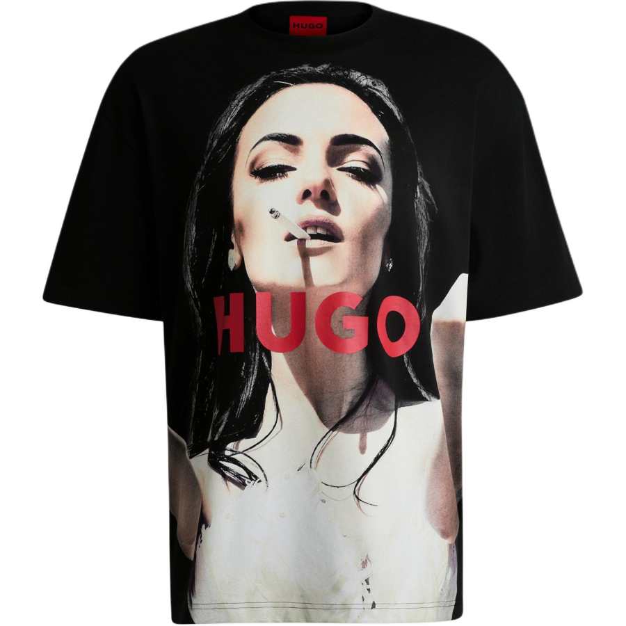 HUGO BOSS T Shirts Men's Black Crew Neck Moderate