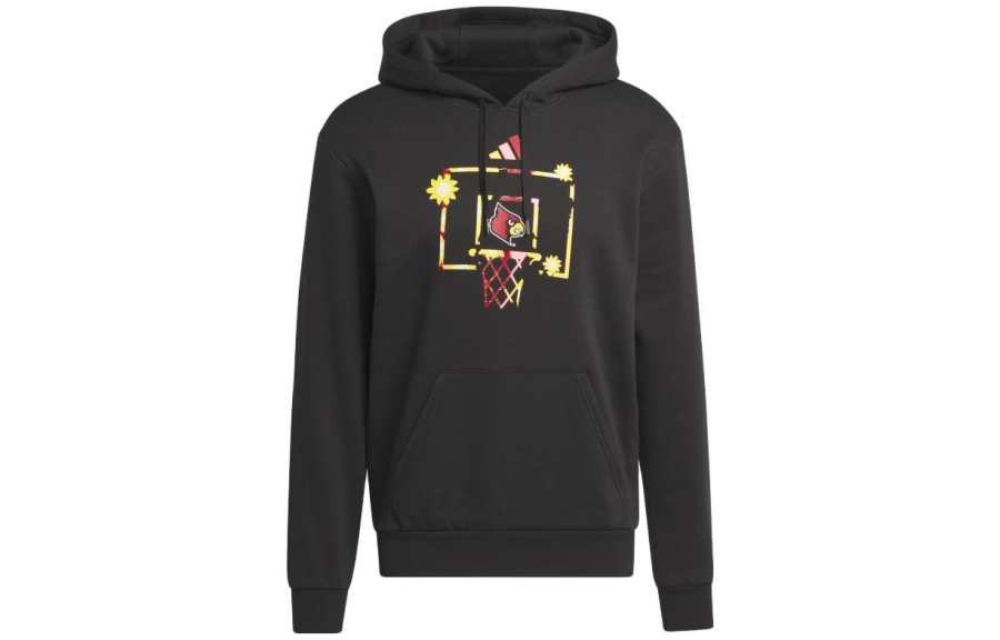 Adidas Adidas Sweatshirts Men's Black Hooded Moderate Regular