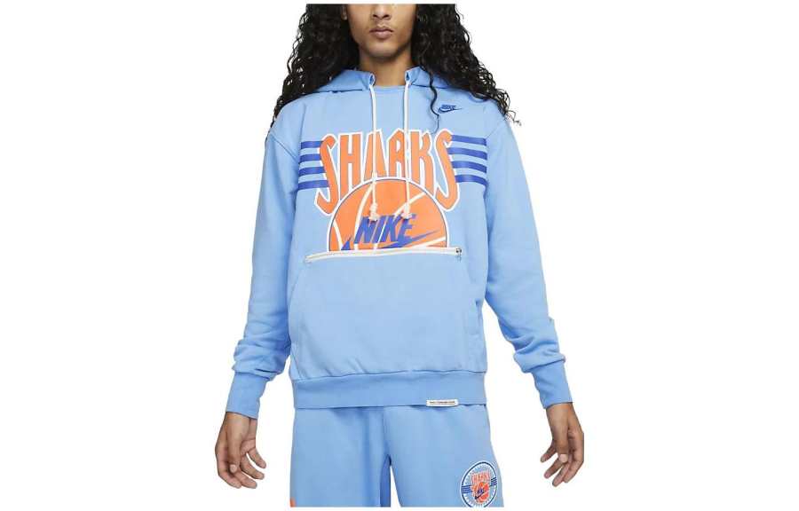 Nike Nike Dri Fit Sweatshirts Men's Light Blue Hooded Non Detachable Moderate Other